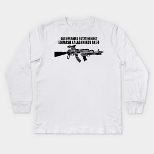 Ak 74 submachine Kids Long Sleeve T-Shirt